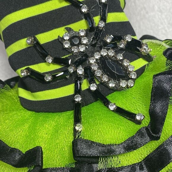 Halloween Spider Fancy Striped Tulle Dog Dress - Picture 2 of 7
